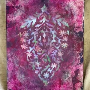Boho Paisley Stencil Art Decor